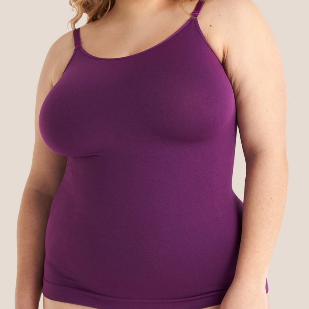 Shapermint Essentials Scoop Neck Cami in Rich Purple